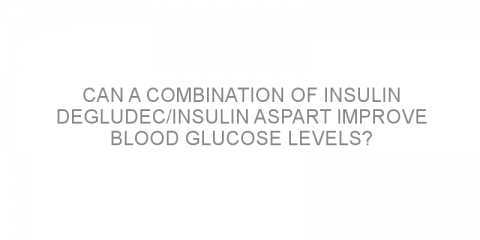 Can a combination of insulin degludec/insulin aspart improve blood glucose levels?