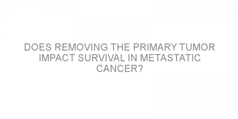 Does removing the primary tumor impact survival in metastatic cancer?