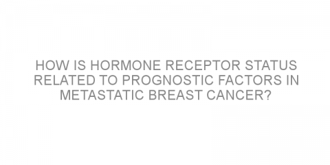 How is hormone receptor status related to prognostic factors in metastatic breast cancer?