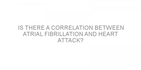 Is there a correlation between atrial fibrillation and heart attack?