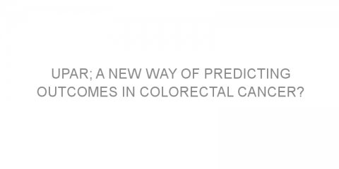 uPAR; a new way of predicting outcomes in colorectal cancer?