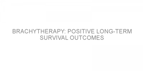 Brachytherapy: positive long-term survival outcomes