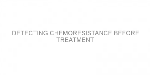 Detecting chemoresistance before treatment