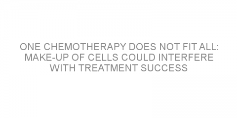 One chemotherapy does not fit all: Make-up of cells could interfere with treatment success