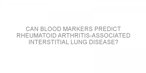 Can blood markers predict rheumatoid arthritis-associated interstitial lung disease?