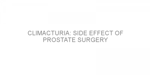 Climacturia: side effect of prostate surgery