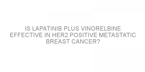 Is lapatinib plus vinorelbine effective in HER2 positive metastatic breast cancer?