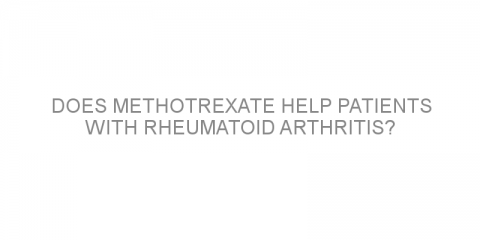 Does methotrexate help patients with rheumatoid arthritis?