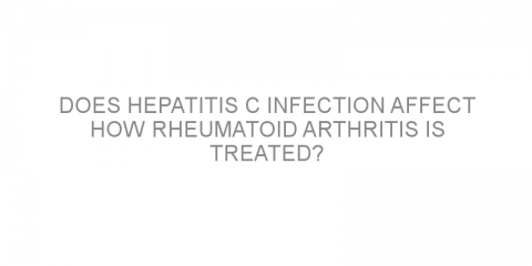 Does hepatitis C infection affect how rheumatoid arthritis is treated?