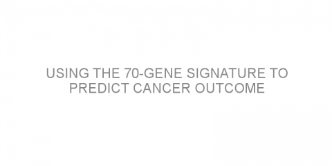 Using the 70-gene signature to predict cancer outcome