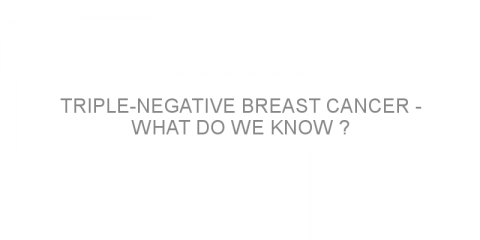 Triple-negative breast cancer – What do we know ?