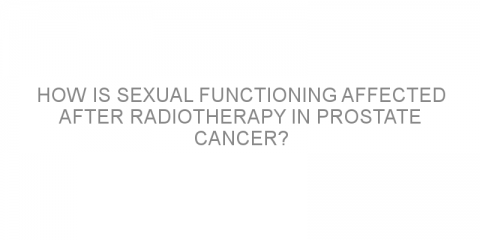 How is sexual functioning affected after radiotherapy in prostate cancer?